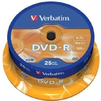 VERBATIM 43522 (VE25) - DVD-R 120min 11-020-065 (quantity: 25) Top Merken Winkel